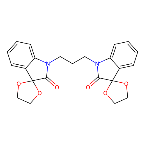 1',1''-propane-1,3-diylbisspiro[1,3-dioxolane-2,3'-indol]-2'(1'H)-one structure