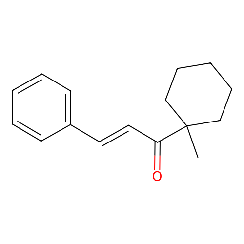 1-(1-Methylcyclohexyl)-3-phenylprop-2-en-1-one structure