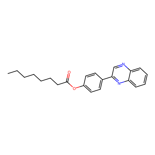 4-(Quinoxalin-2-yl)phenyl octanoate structure