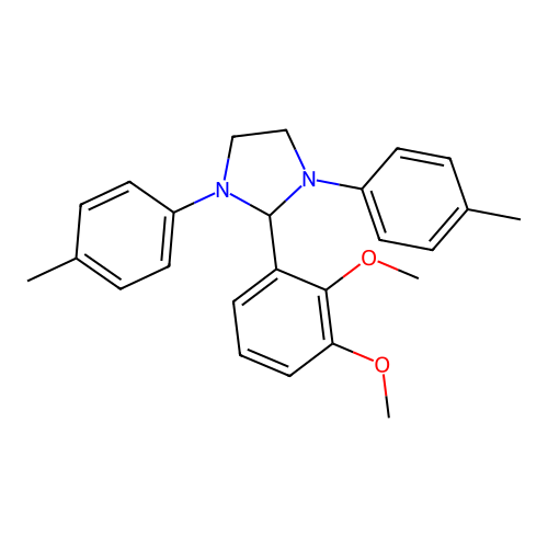 2-(2,3-Dimethoxyphenyl)-1,3-bis(4-methylphenyl)imidazolidine structure