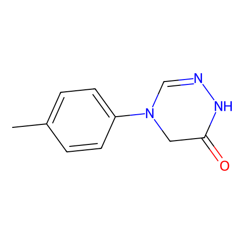 4-(4-methylphenyl)-4,5-dihydro-1,2,4-triazin-6(1H)-one structure