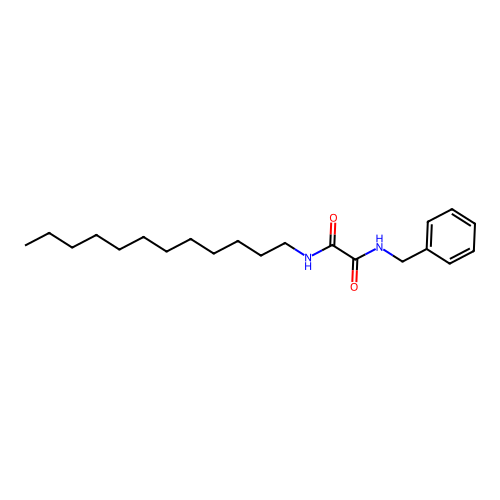 N-benzyl-N'-dodecylethanediamide structure