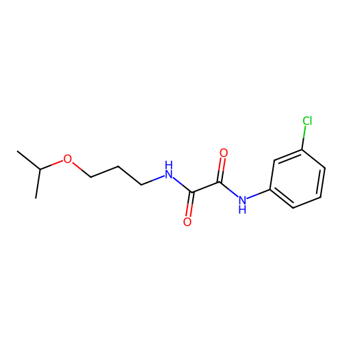 N~1~-(3-chlorophenyl)-N~2~-(3-isopropoxypropyl)ethanediamide structure