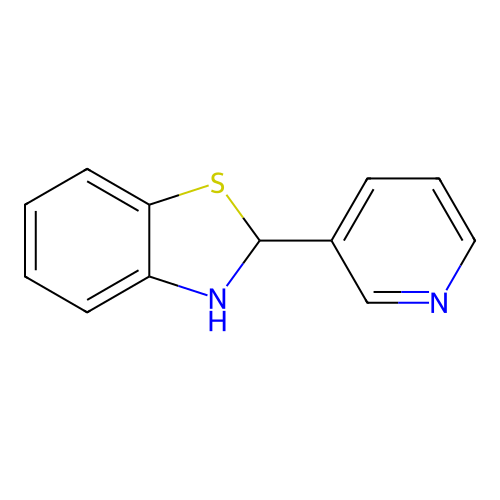 Benzothiazole, 2,3-dihydro-2-(3-pyridinyl)- structure