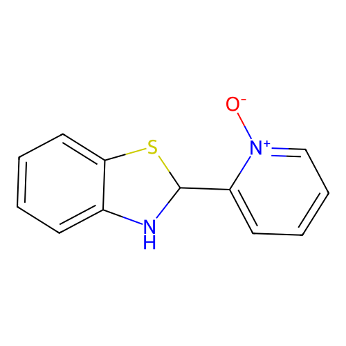 2-(1-Oxidopyridin-1-ium-2-yl)-2,3-dihydro-1,3-benzothiazole structure