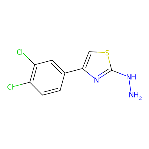 4-(3,4-Dichlorophenyl)-2-hydrazinylthiazole structure