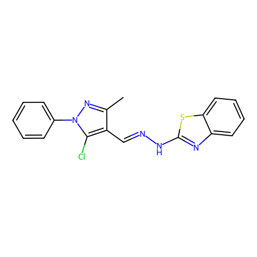 C18H14ClN5S structure