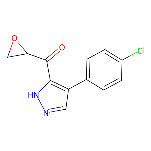 [4-(4-Chloro-phenyl)-1H-pyrazol-3-yl]-oxiranyl-methanone structure