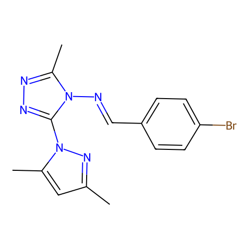 C15H15BrN6 structure