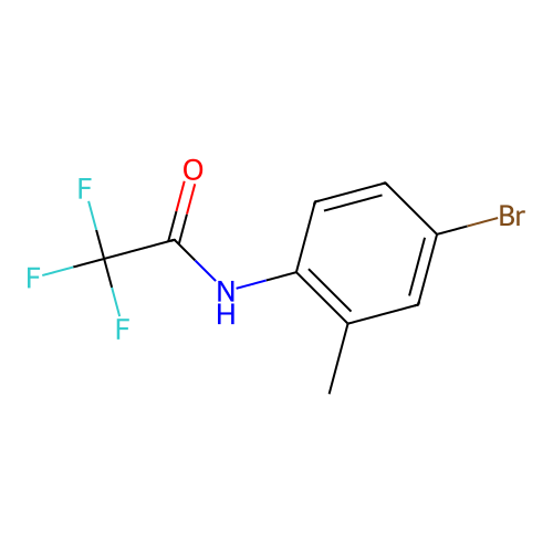 N-(4-bromo-2-methylphenyl)-2,2,2-trifluoroacetamide structure