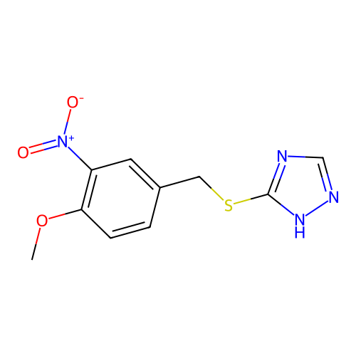 3-(4-Methoxy-3-nitro-benzylsulfanyl)-4H-[1,2,4]triazole structure