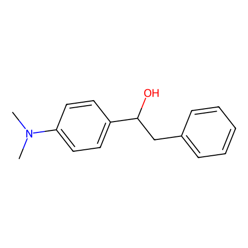 1-[4-(Dimethylamino)phenyl]-2-phenylethanol structure