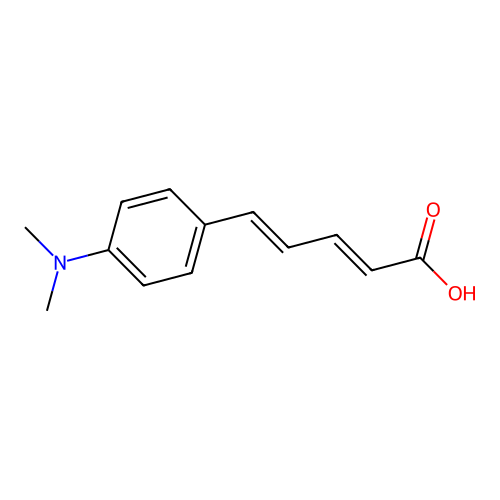 (2E,4E)-5-(4-(Dimethylamino)phenyl)penta-2,4-dienoic acid structure