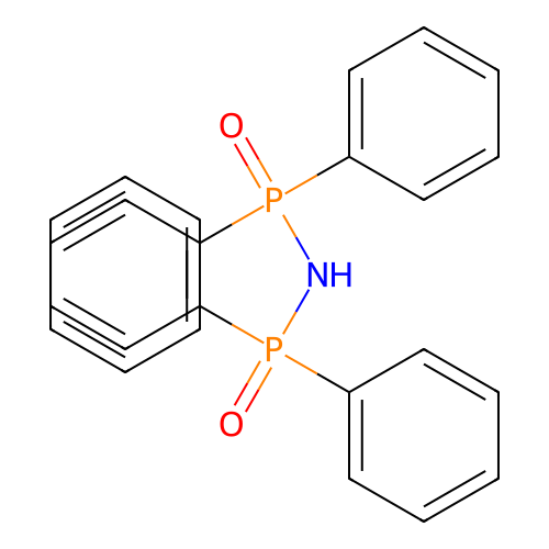 N-(Diphenylphosphoryl)-P,P-diphenylphosphinic amide structure