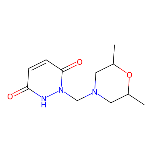 2-[(2,6-dimethyl-4-morpholinyl)methyl]-6-hydroxy-3(2H)-pyridazinone structure