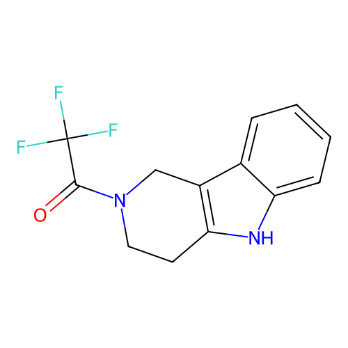 1-(3,4-dihydro-1H-pyrido[4,3-b]indol-2(5H)-yl)-2,2,2-trifluoroethanone structure