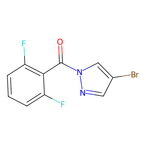(4-bromo-1H-pyrazol-1-yl)(2,6-difluorophenyl)methanone structure