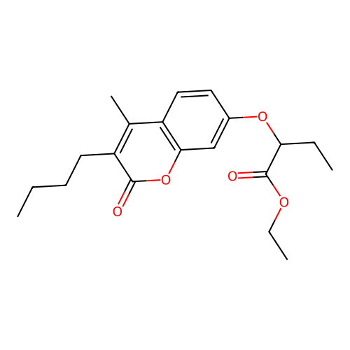 ethyl 2-[(3-butyl-4-methyl-2-oxo-2H-chromen-7-yl)oxy]butanoate structure