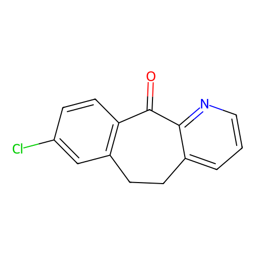 8-Chloro-5,6-dihydro-11H-benzo[5,6]cyclohepta[1,2-b]pyridin-11-one structure