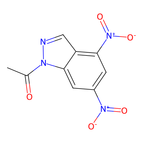 1-(4,6-Dinitroindazol-1-yl)ethanone structure