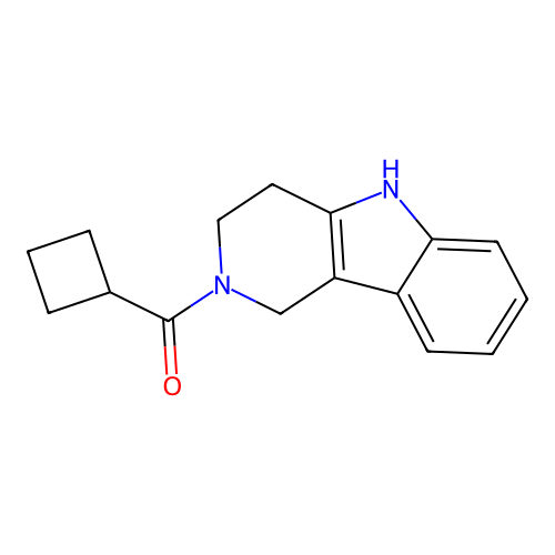 Cyclobutyl(1,3,4,5-tetrahydropyrido[4,3-b]indol-2-yl)methanone structure