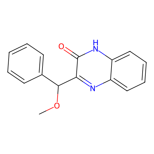 3-[Methoxy(phenyl)methyl]quinoxalin-2-ol structure