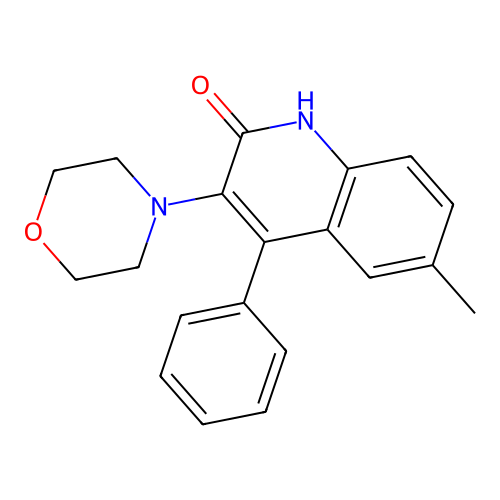 6-Methyl-3-morpholin-4-yl-4-phenyl-1H-quinolin-2-one structure