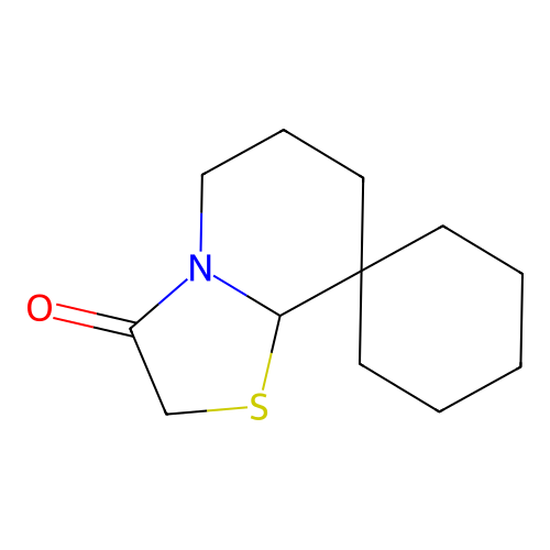 dihydro-5'H-spiro[cyclohexane-1,8'-[1,3]thiazolo[3,2-a]pyridin]-3'(2'H)-one structure