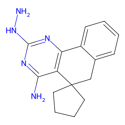 2-hydrazinyl-3H-spiro[benzo[h]quinazoline-5,1'-cyclopentan]-4(6H)-imine structure