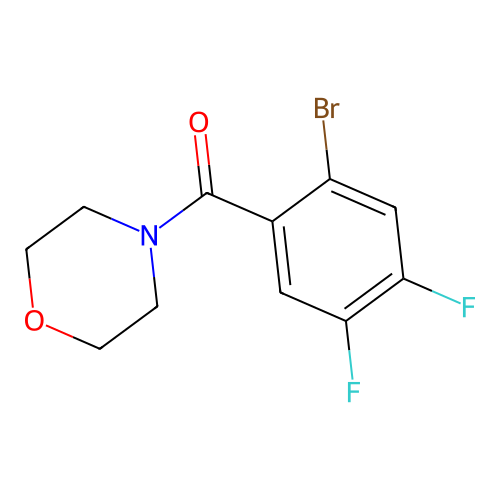 4-(2-Bromo-4,5-difluorobenzoyl)morpholine structure