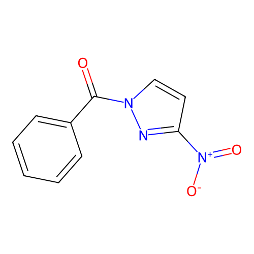 (3-nitro-1H-pyrazol-1-yl)(phenyl)methanone structure
