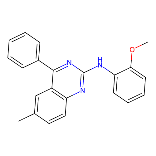 N-(2-methoxyphenyl)-6-methyl-4-phenylquinazolin-2-amine structure