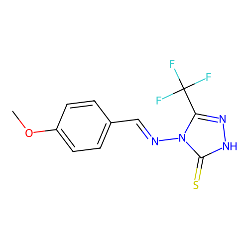 3H-1,2,4-Triazole-3-thione, 2,4-dihydro-4-[[(4-methoxyphenyl structure