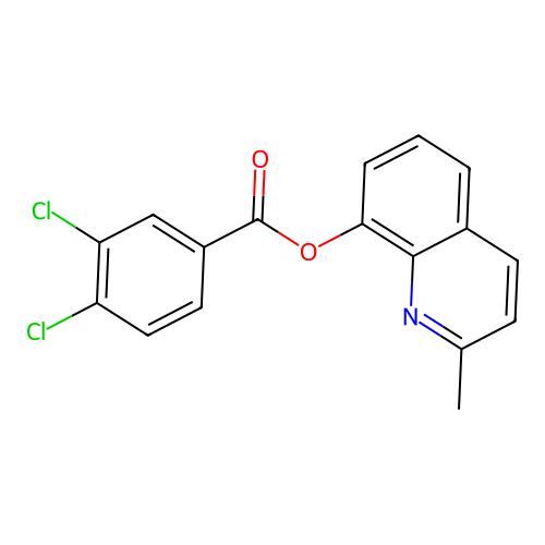 2-Methyl-8-quinolinyl 3,4-dichlorobenzoate structure