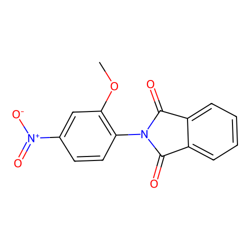 2-(2-methoxy-4-nitrophenyl)-1H-isoindole-1,3(2H)-dione structure