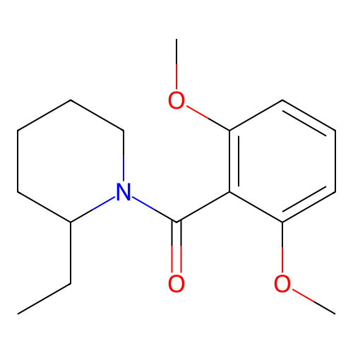 1-(2,6-Dimethoxybenzoyl)-2-ethylpiperidine structure