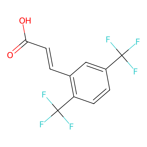 (2E)-3-(2,5-Bis(trifluoromethyl)phenyl)-2-propenoic acid structure