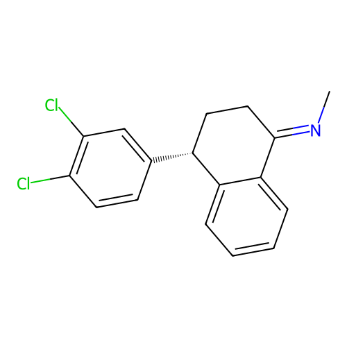 N-[(4S)-4-(3,4-Dichlorophenyl)-3,4-dihydro-1(2H)-naphthalenylidene]methanamine structure