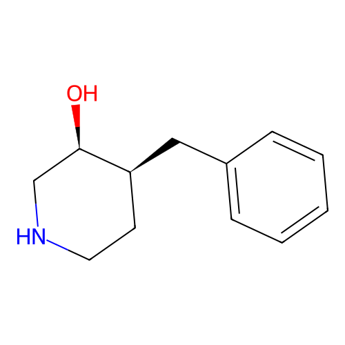 (3S,4S)-4-benzylpiperidin-3-ol structure