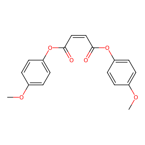 Fumaric acid, bis(p-methoxyphenyl) ester structure