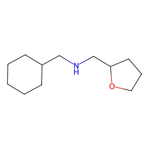 1-Cyclohexyl-N-((tetrahydrofuran-2-yl)methyl)methanamine structure
