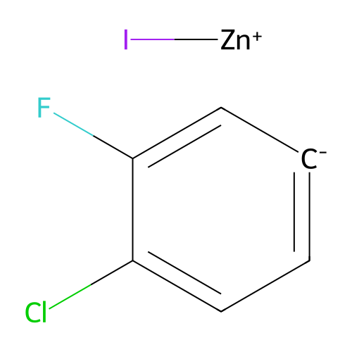 Iodozinc(1+) 4-chloro-3-fluorobenzen-1-ide structure