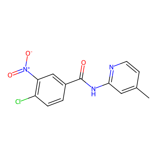 4-氯-N-(4-甲基吡啶-2-基)-3-硝基苯甲酰胺 structure