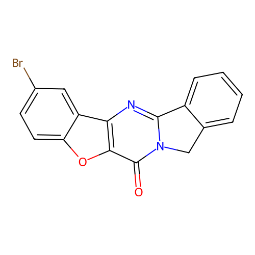 2-bromobenzofuro[3',2':4,5]pyrimido[2,1-a]isoindol-6(8H)-one structure