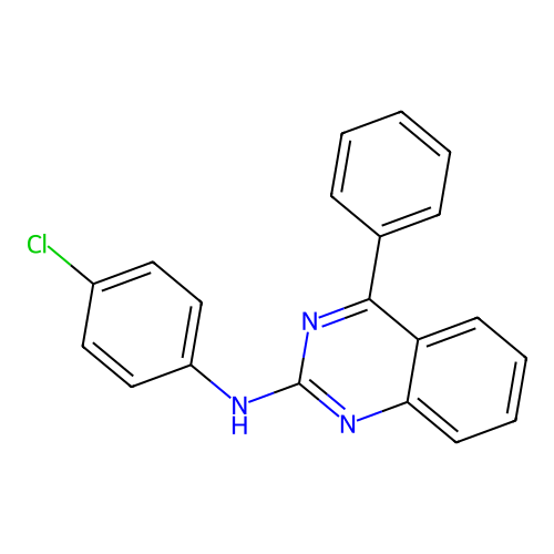 N-(4-氯苯基)-4-苯基喹唑啉-2-胺 structure