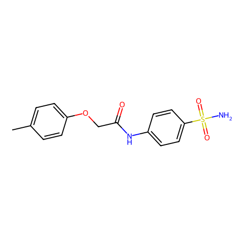 2-(4-甲基苯氧基)-N-(4-氨磺酰基苯基)乙酰胺 structure
