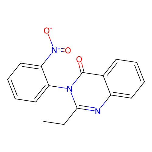 2-ethyl-3-(2-nitrophenyl)quinazolin-4(3H)-one structure