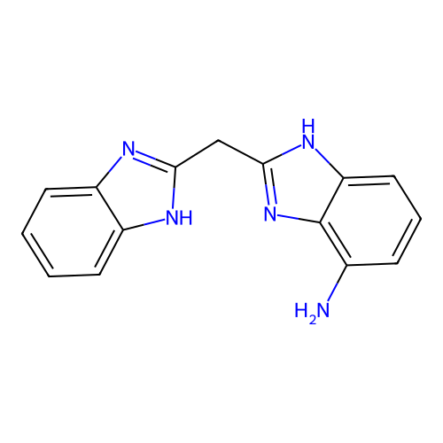 2-[(1H-1,3-Benzodiazol-2-yl)methyl]-1H-1,3-benzodiazol-7-amine structure