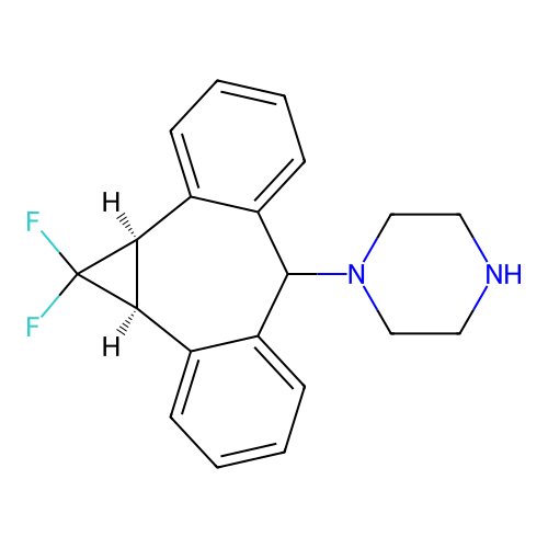 1,1-Difluorocyclopropane-1-dibenzosuberyl Piperazine Dihydrochloride structure