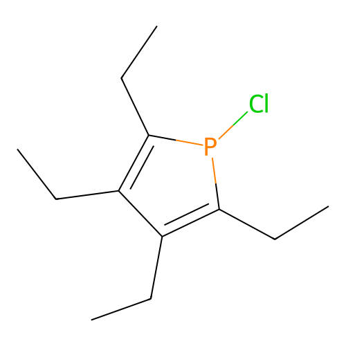 Phosphole, 1-chloro-2,3,4,5-tetraethyl- structure